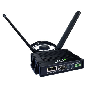 Digi IX20 Cat 7 LTE-Advanced Router with Digi 360, GNSS, WiFi optional, 2 ethernet